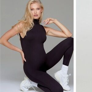 The Stevie Maternity Unitard - Black - Medium